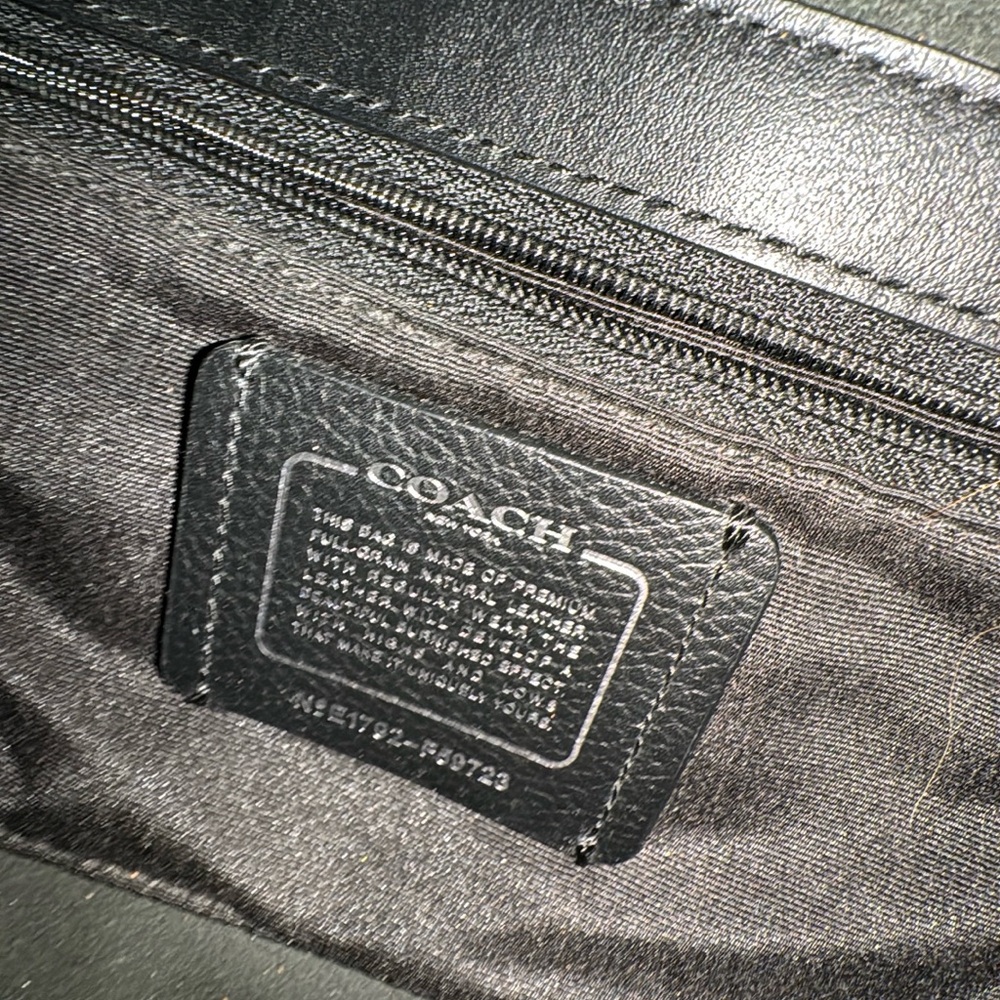 Coach Black Leather Bag - Picture 4 of 4